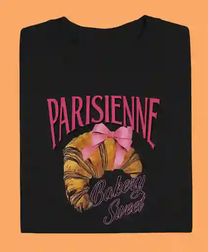 Camiseta Croissant Negra