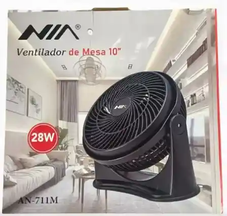 Ventilador Nia 10″ (28 W) — Frescura Compacta, Poder Liberado
