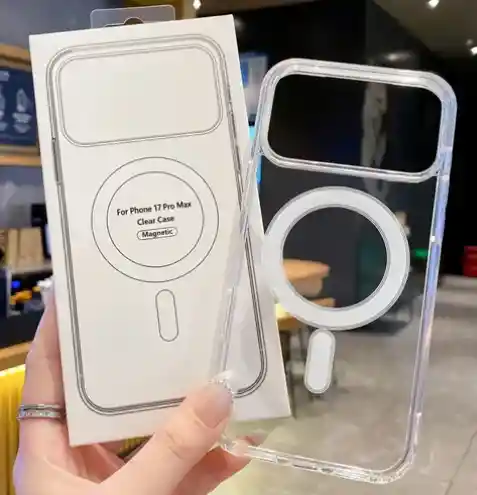 Clear Case Transparente Con Magsafe Para Iphone 17 Pro Max – Protección Premium