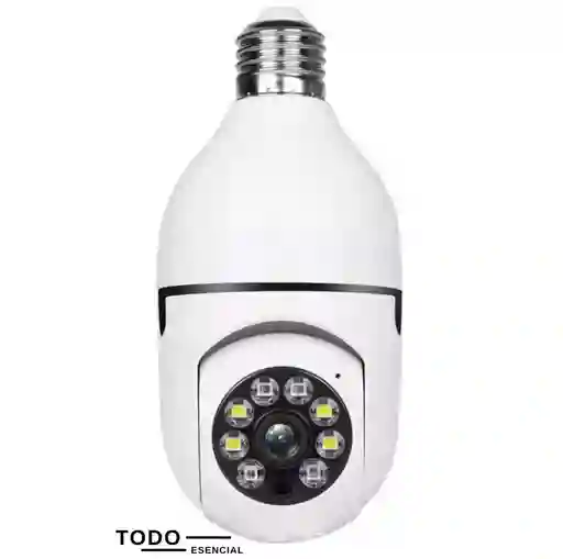 Cámara De Seguridad Wifi Bombillo Panorámica