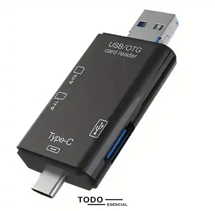Lector De Tarjetas Usb Para Usb/tipo C/ Micro Usb