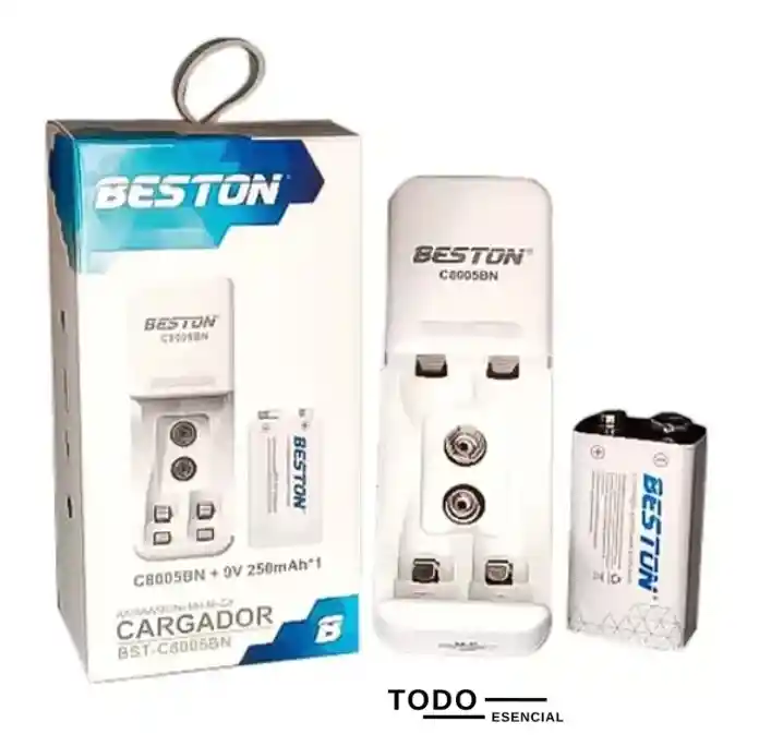 Batería Recargable Beston 9v Con Pila 9v