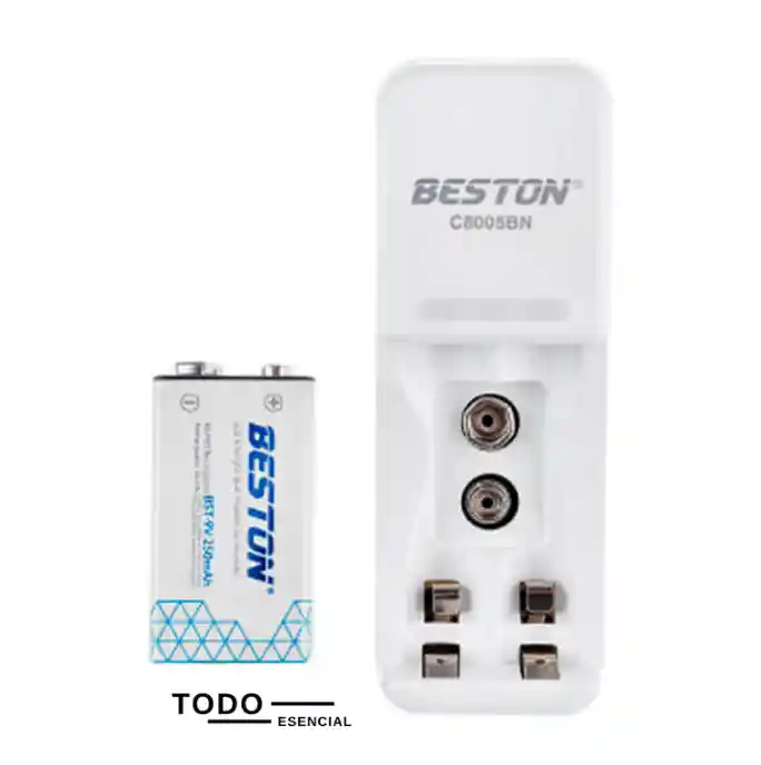 Batería Recargable Beston 9v Con Pila 9v