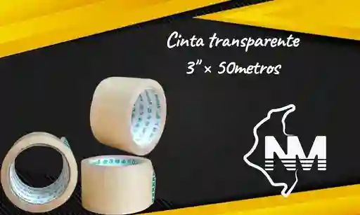 Cinta Transparente 3" × 50metros