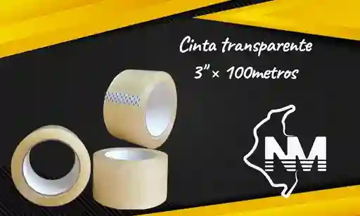 Cinta Transparente 3" × 100metros