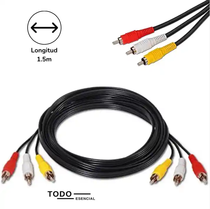 Cable Auxiliar De Audio 3 A 3 1.5m