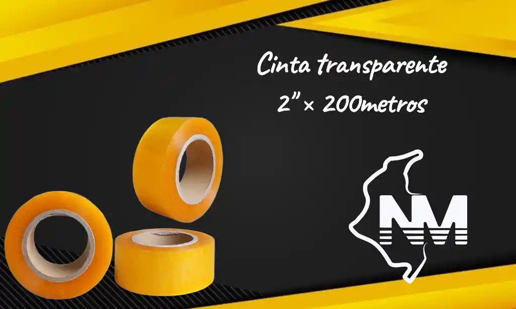 Cinta Transparente 2" × 200metros