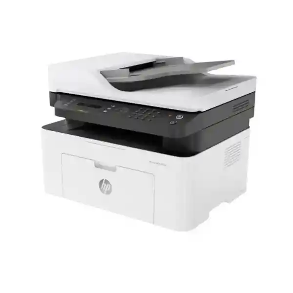 Impresora Multifuncional Hp Laser 137fnw Monocromo Wifi Blanca Con Fax Y Escáner}