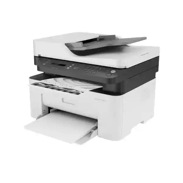 Impresora Multifuncional Hp Laser 137fnw Monocromo Wifi Blanca Con Fax Y Escáner}