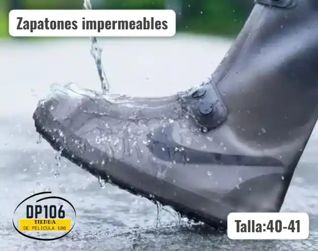 Protector De Lluvia Para Zapatos Talla 40-41 Zapatones Impermeables