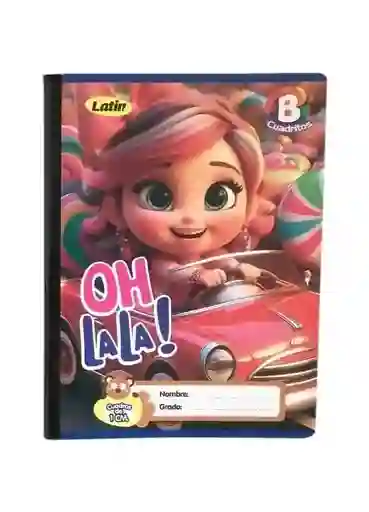 Cuaderno Cosido Cuadros 1x1 Cm 100h Para Niña