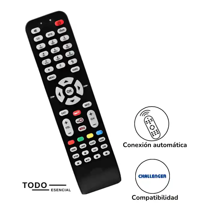 Control Remoto Smart Tv Challenger Universal Genérico