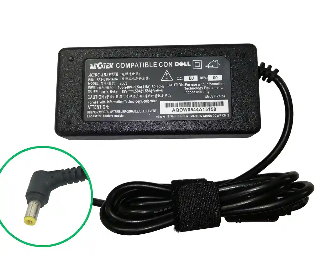 Cargador Dell Mini 19v 1.58a-30w (im2) Homologado 5.5*1.7mm