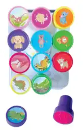 Sellos De Animales Surtidos X 12 Unidades