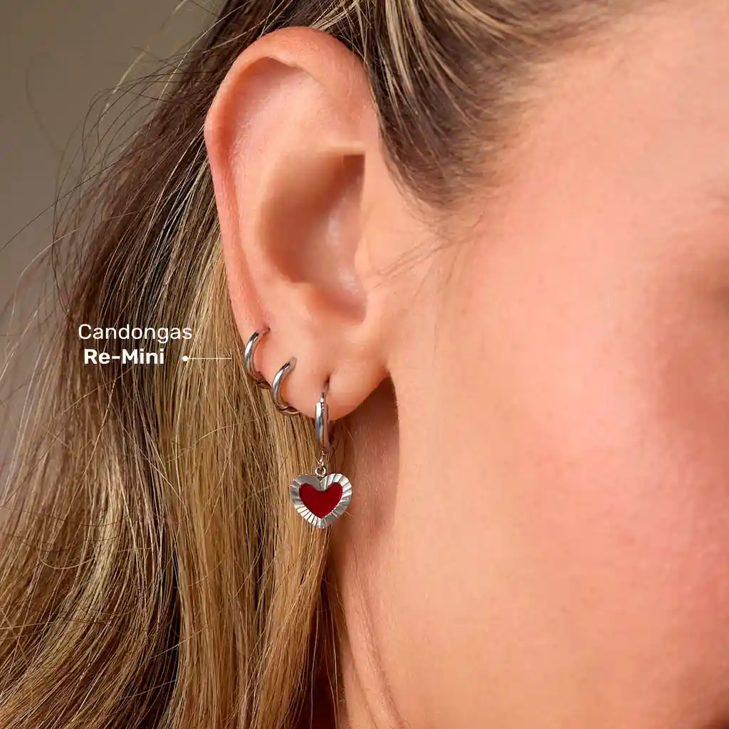 Candongas Re-mini / Plateado