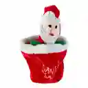 Muneco Santini Santa Movimiento 23x18cm Poliester