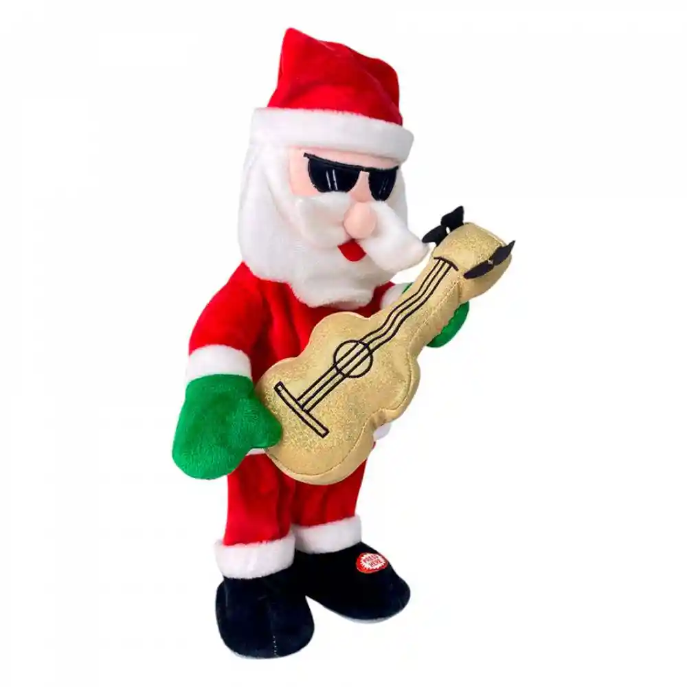 Muneco Santini Santa Guitarra Mov 20x15cm Poliester