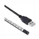 Lampara Led Tira 10 Leds Usb Para Lectura Noche Portatil Pc