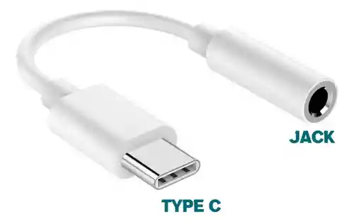 Cable Convertidor Tipo C A Jack Audio 3.5mm Hembra Celular Gerlax