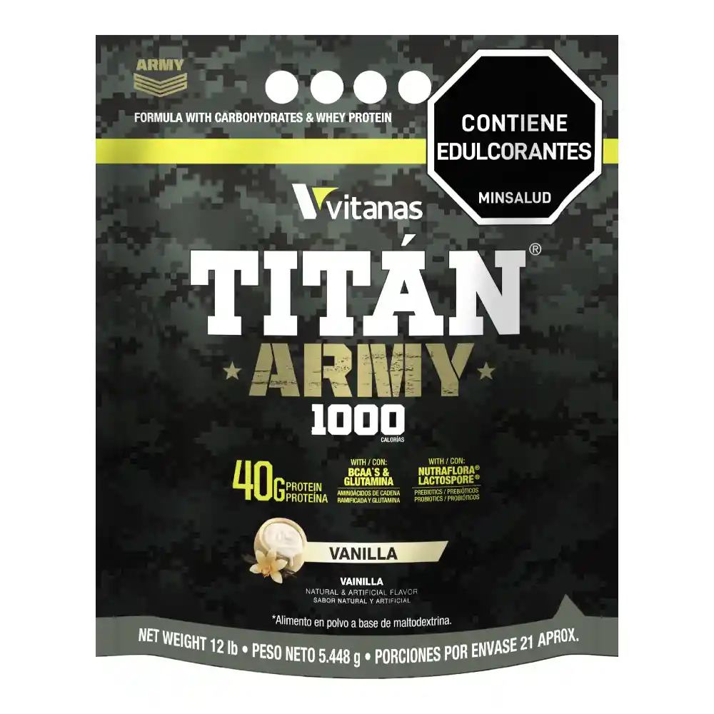 Titan Army X 12 Libras Vainilla