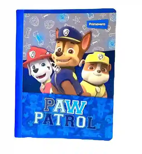 Cuaderno Cosido Cuadriculado 100h Para Niño Paw Patrol Primavera