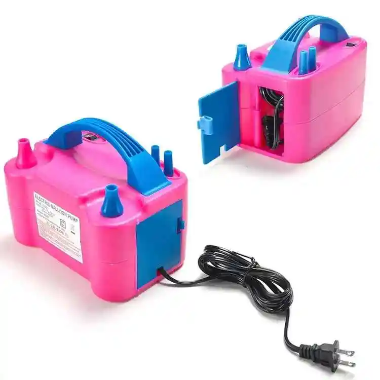 Inflador Eléctrico De Globos Doble Boquilla - Rápido Y Práctico