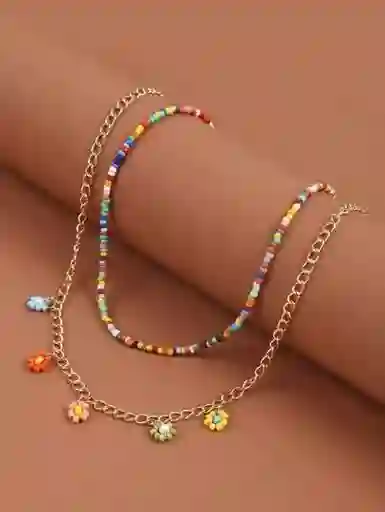 Collar Dúo Floral