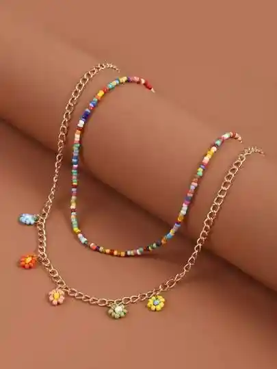 Collar Dúo Floral