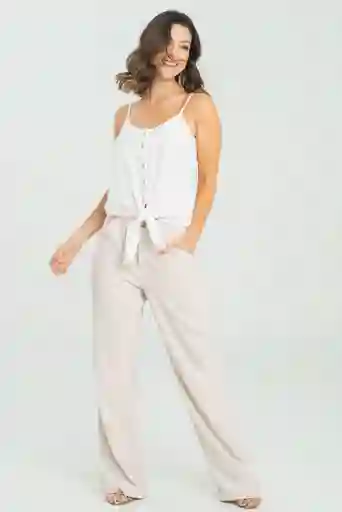 Pantalon Vioto Color Beige Medio Talla 10