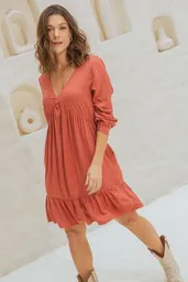 Vestido Vere Color Rojo Persa Talla Xs