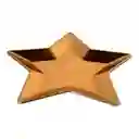 Plato Decorativo Santini Estrella 33x2cm Dorado Plastico