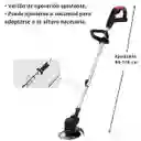 Guadaña Cortadora De Cesped Pasto Inalambrica Dos Baterias Recargable Sin Ruedas Negra