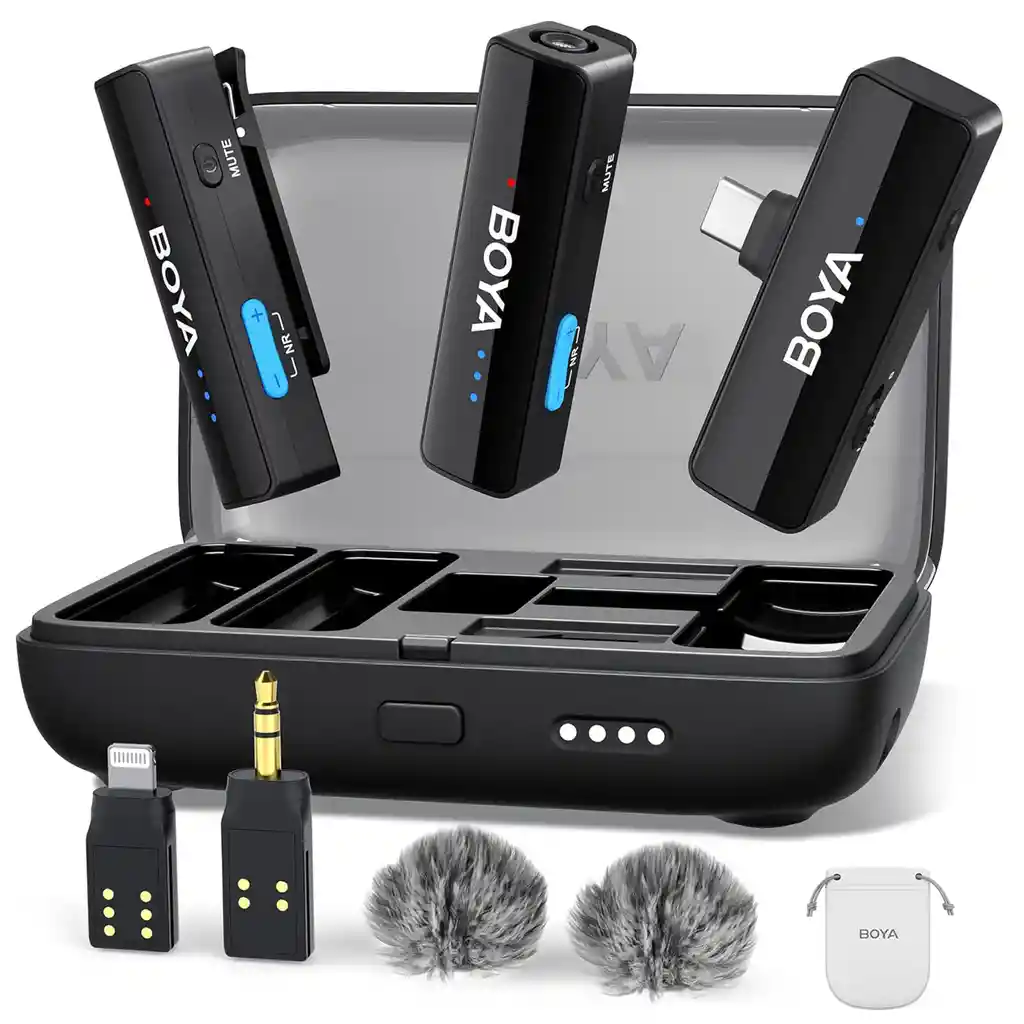 Micrófono Inalámbrico Doble Multidispositivo Boya Boyalink