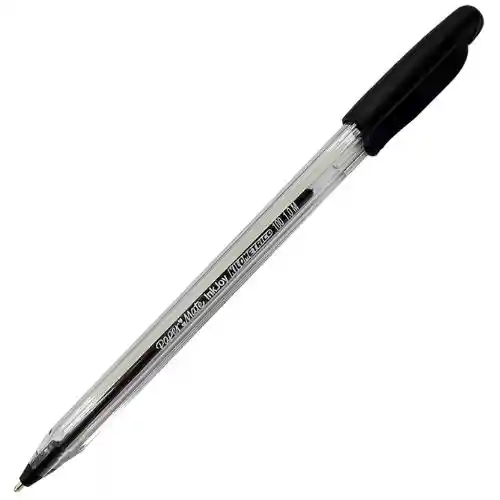 Paper Mate Boligrafo Kilometrico 100 De Tapa - Negro, 1.0 Mm