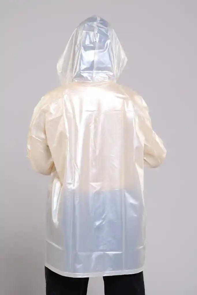 Capa Lluvia Impermeable Unisex Perla Cream Xl