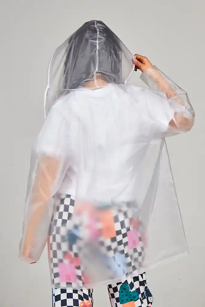 Capa Lluvia Impermeable Unisex Transparente Rain L