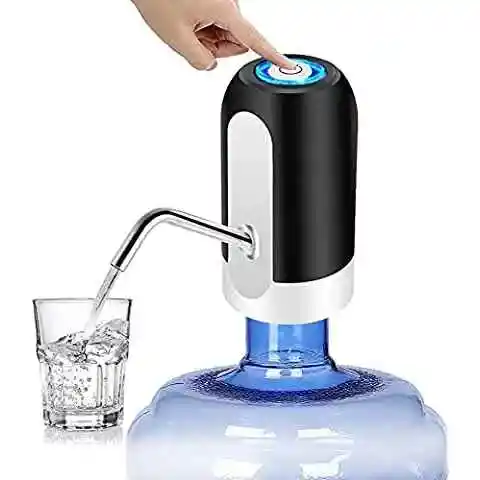 Dispensador De Agua Recargable Para Botellón Bomba Electrica Color Blanco