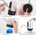 Dispensador De Agua Recargable Para Botellón Bomba Electrica Color Blanco