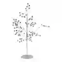 Arbol Santini Decorativo 9x35cm Plateado Plastico