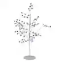 Arbol Santini Decorativo 9x35cm Plateado Plastico