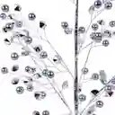 Arbol Santini Decorativo 9x35cm Plateado Plastico