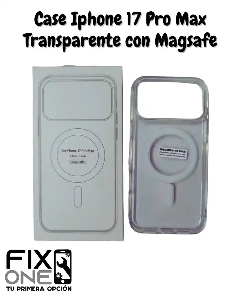 Case Transparente Con Anillo Magsafe Iphone 17 Pro Max