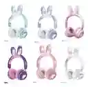 Audífonos Diadema Orejas De Conejo Luces Inalámbricos St81m Colores Varios