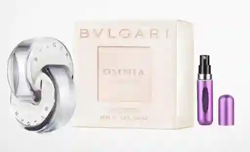 Bvlgari Omnia Crystalline 1.1 + Perfumero | Fragancia Para Dama Floral Acuática Atalcada