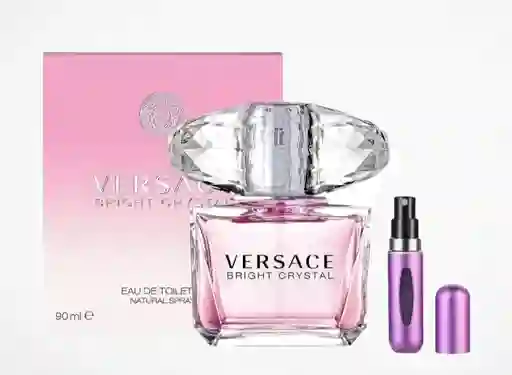 Bright Crystal Versace 1.1 + Perfumero | Fragancia Para Dama Floral Frutal Acuática