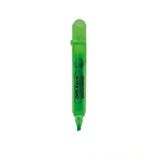 Resaltador Grande Color Verde Neon Marca Offi-esco