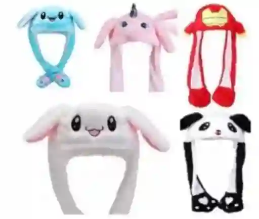 Gorro Niños Con Orejas Luz Y Movimiento