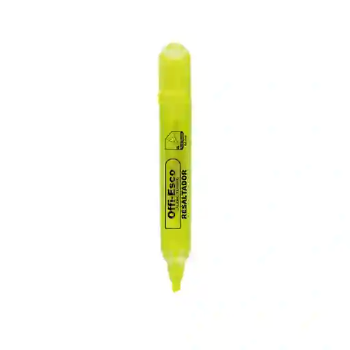 Resaltador Grande Color Amarillo Neon Marca Offi-esco