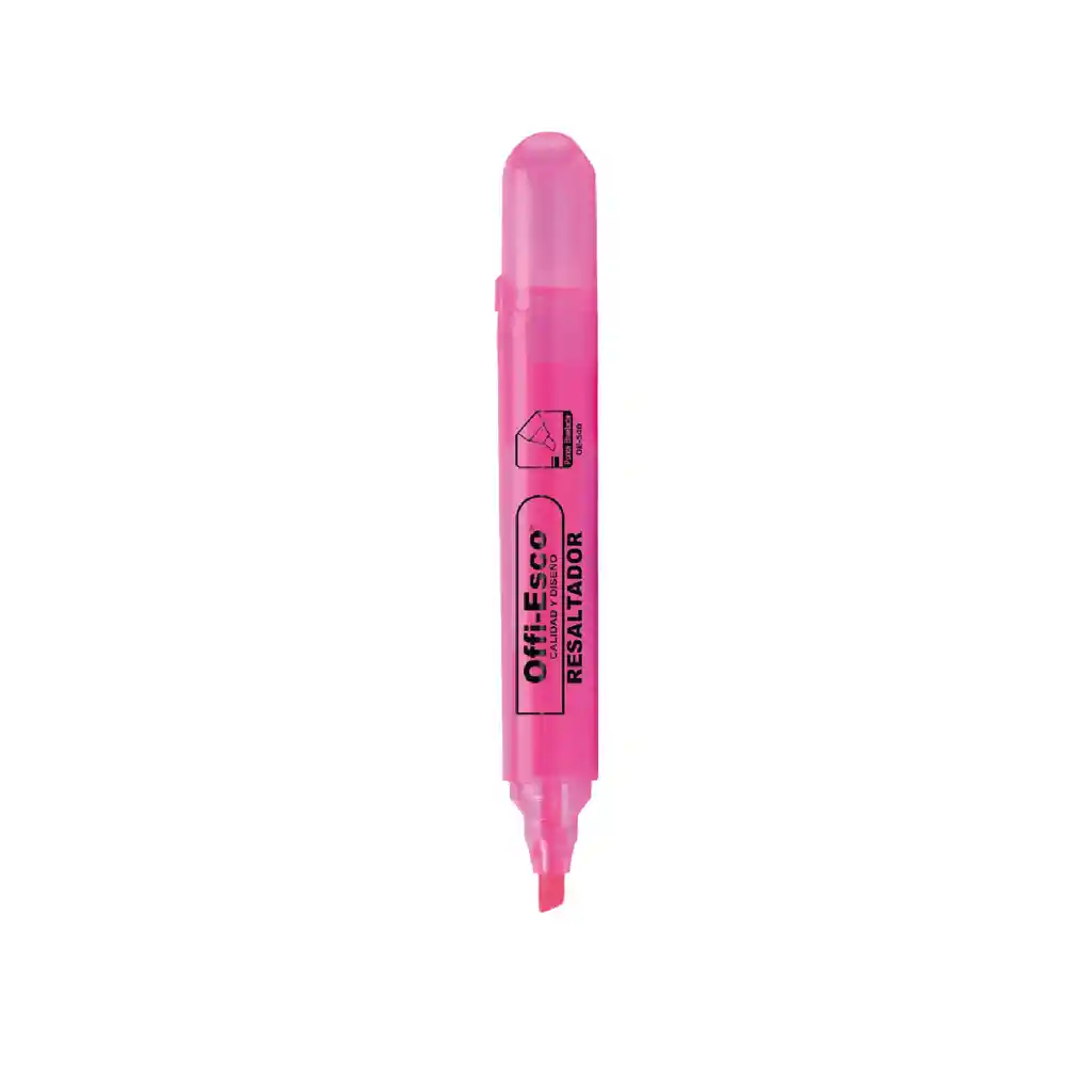 Resaltador Grande Color Fucsia Neon Marca Offi-esco