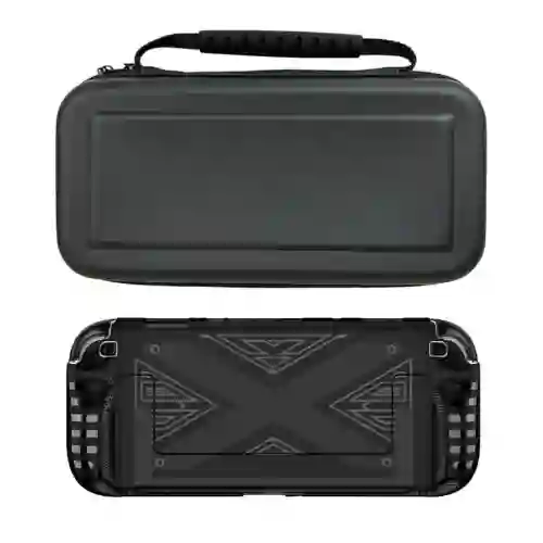 Estuche Liso + Acrilico Negro Compatible Con Switch 2